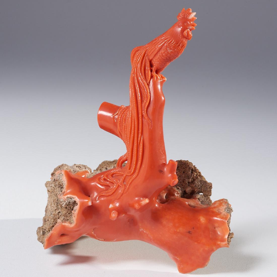 Chinese carved coral branch (1 of 6)