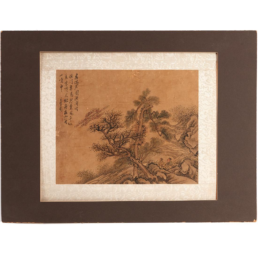 Chinese painting of Scholars in landscape (1 of 7)