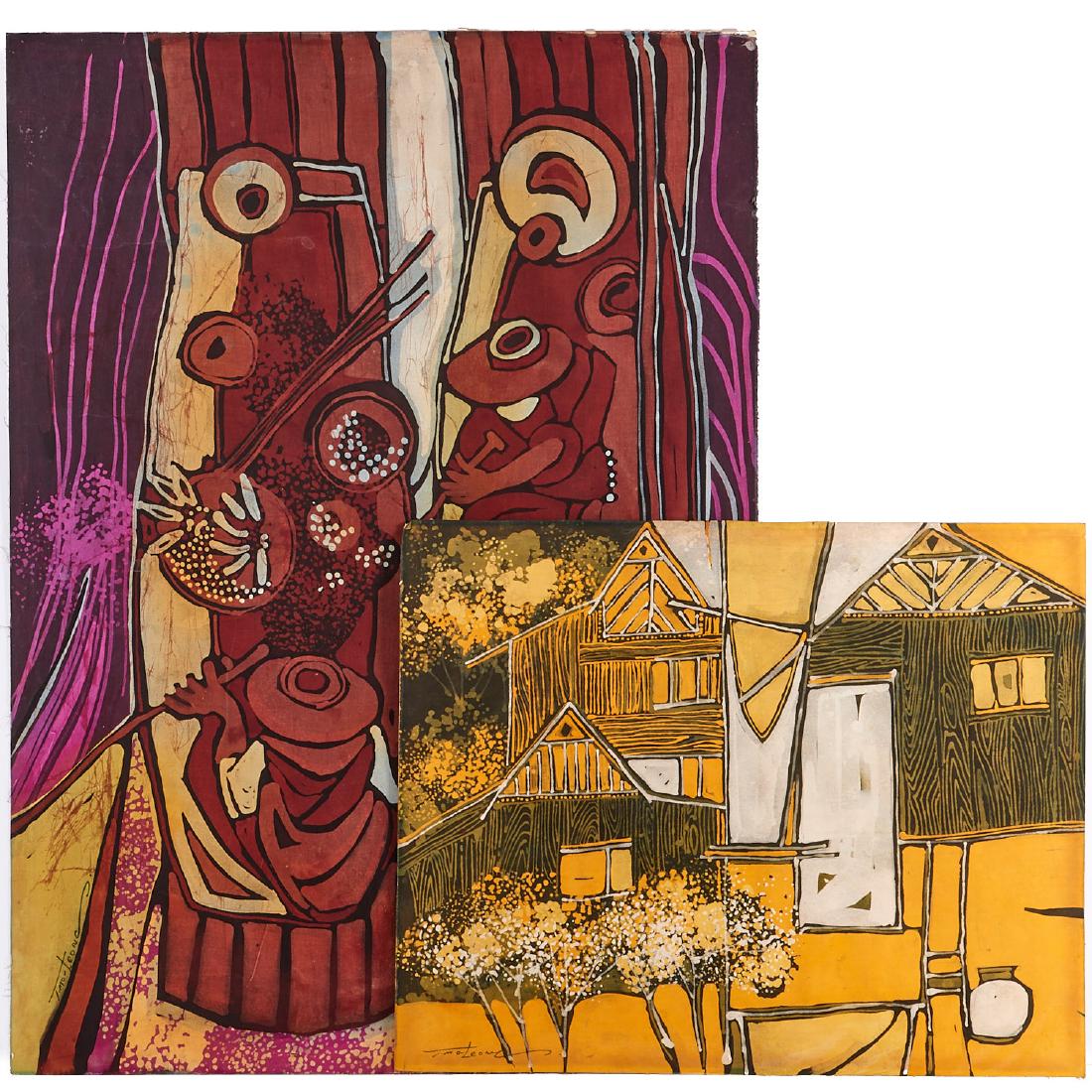 Tay Mo Leong, (2) batik paintings (1 of 8)