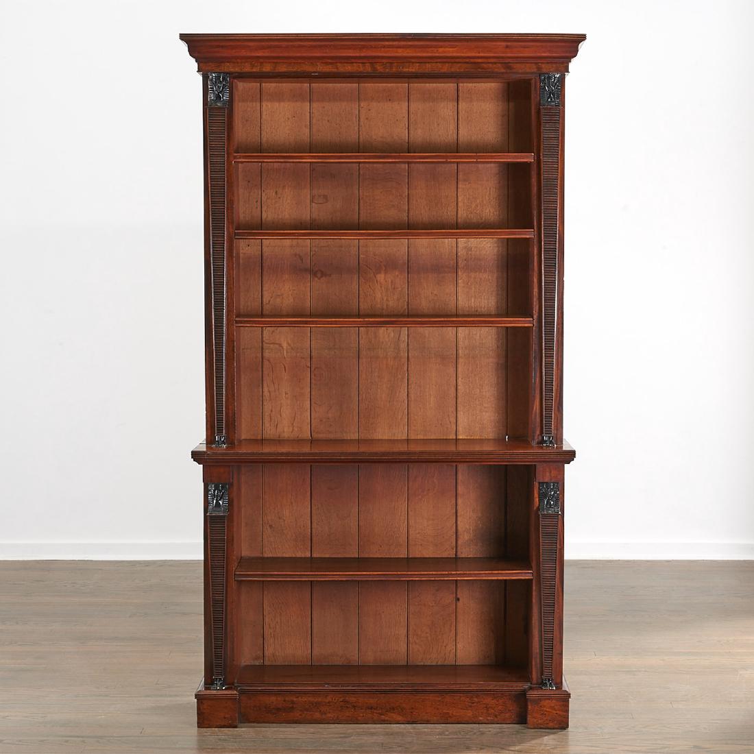 Regency Egyptian Revival mahogany open bookcase (1 of 8)