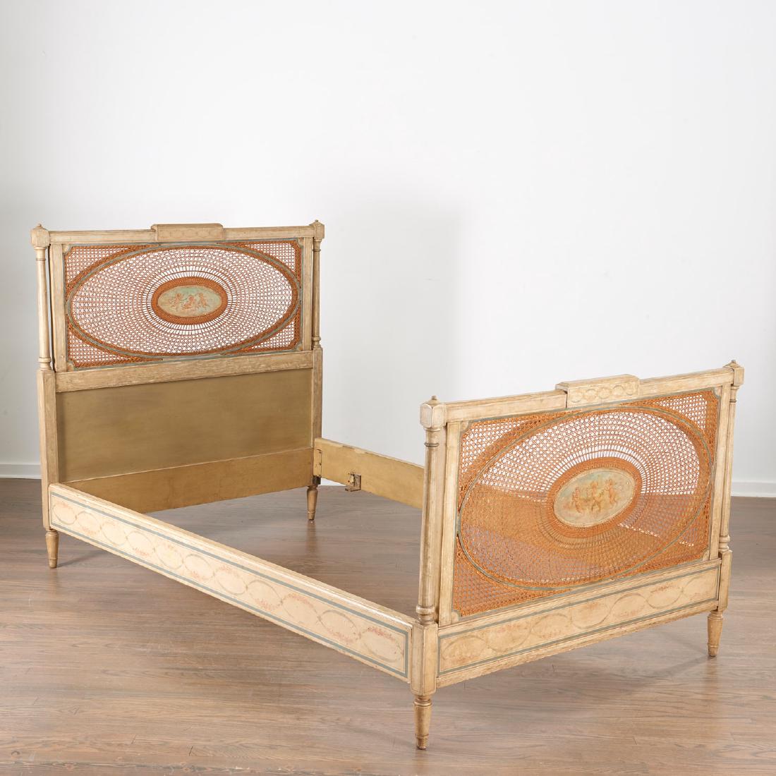 Adam style paint decorated bedstead (1 of 7)