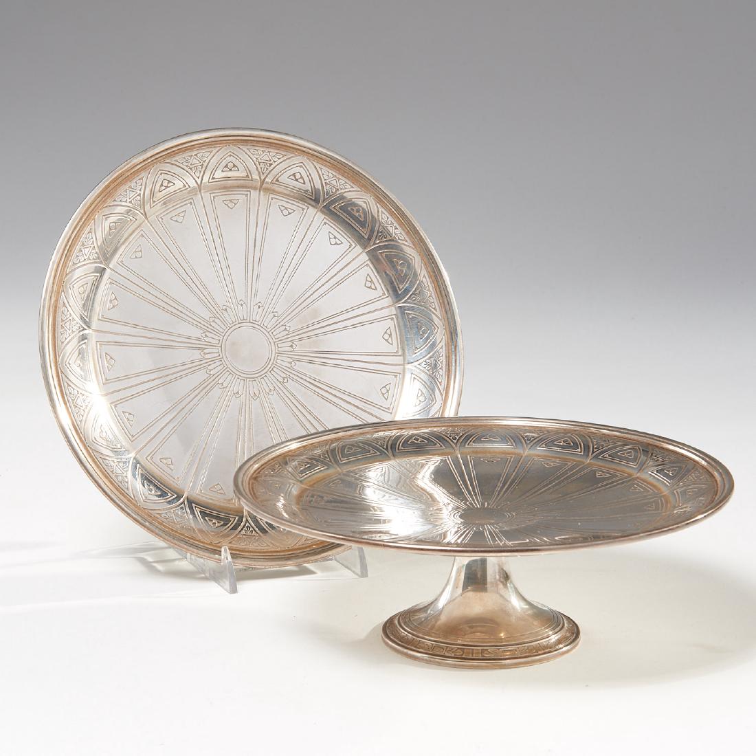Pair Tiffany & Co. sterling silver tazzas (1 of 8)