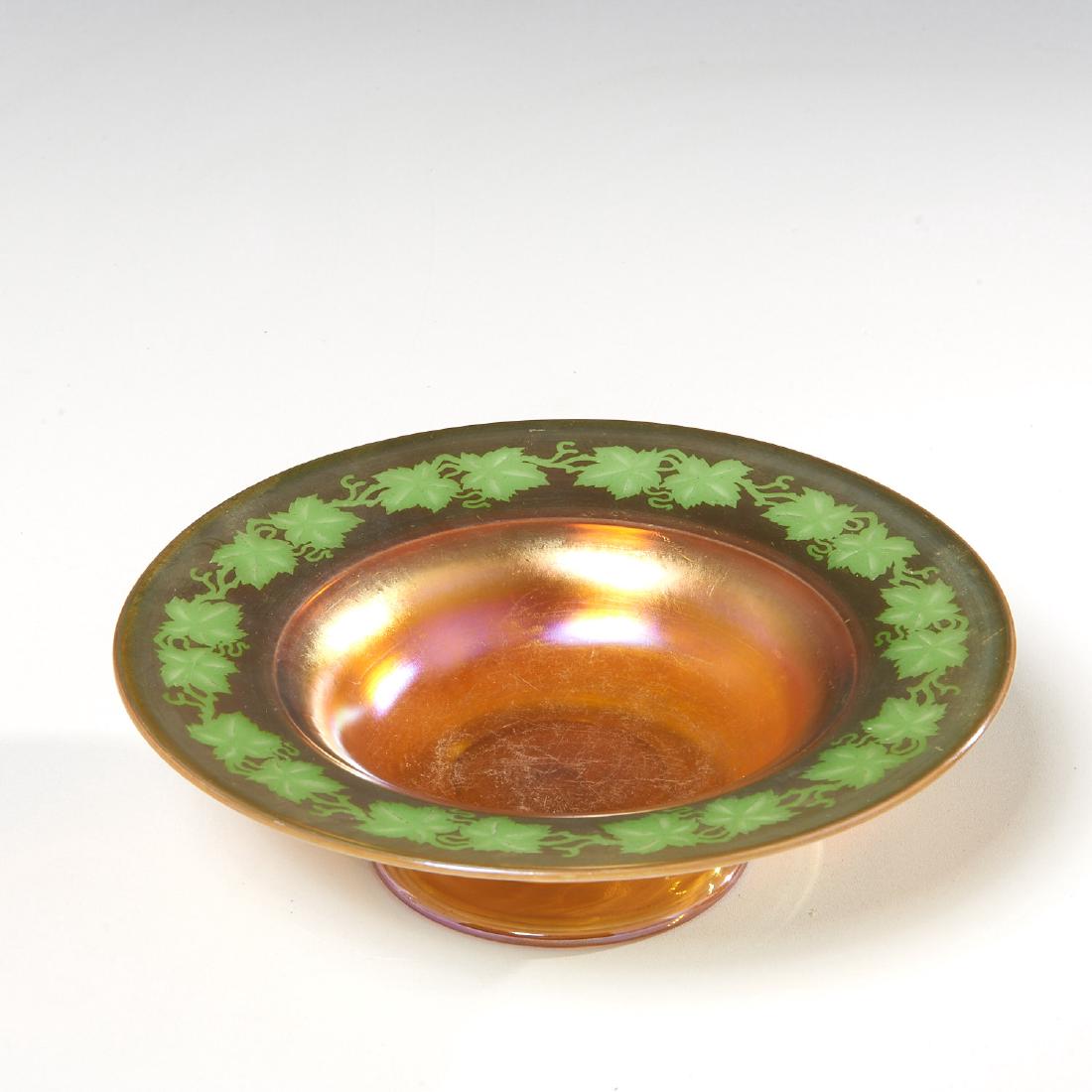 Tiffany engraved Favrile glass bowl (1 of 5)