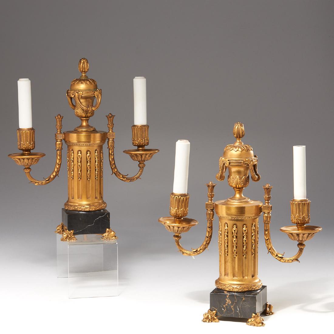 Pair E.F. Caldwell gilt bronze candelabra (1 of 7)