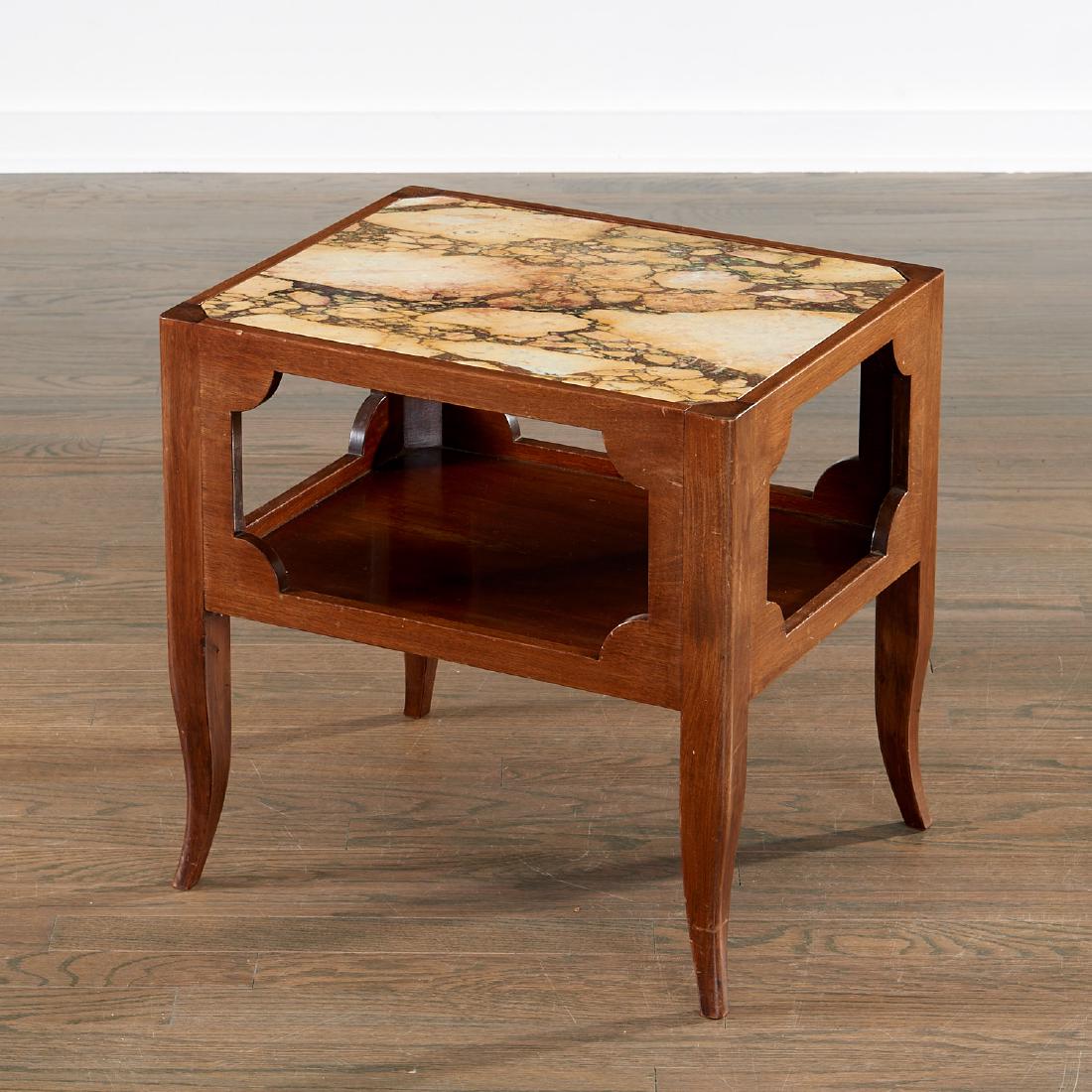 Elegant Tommi Parzinger marbletop occasional table (1 of 5)