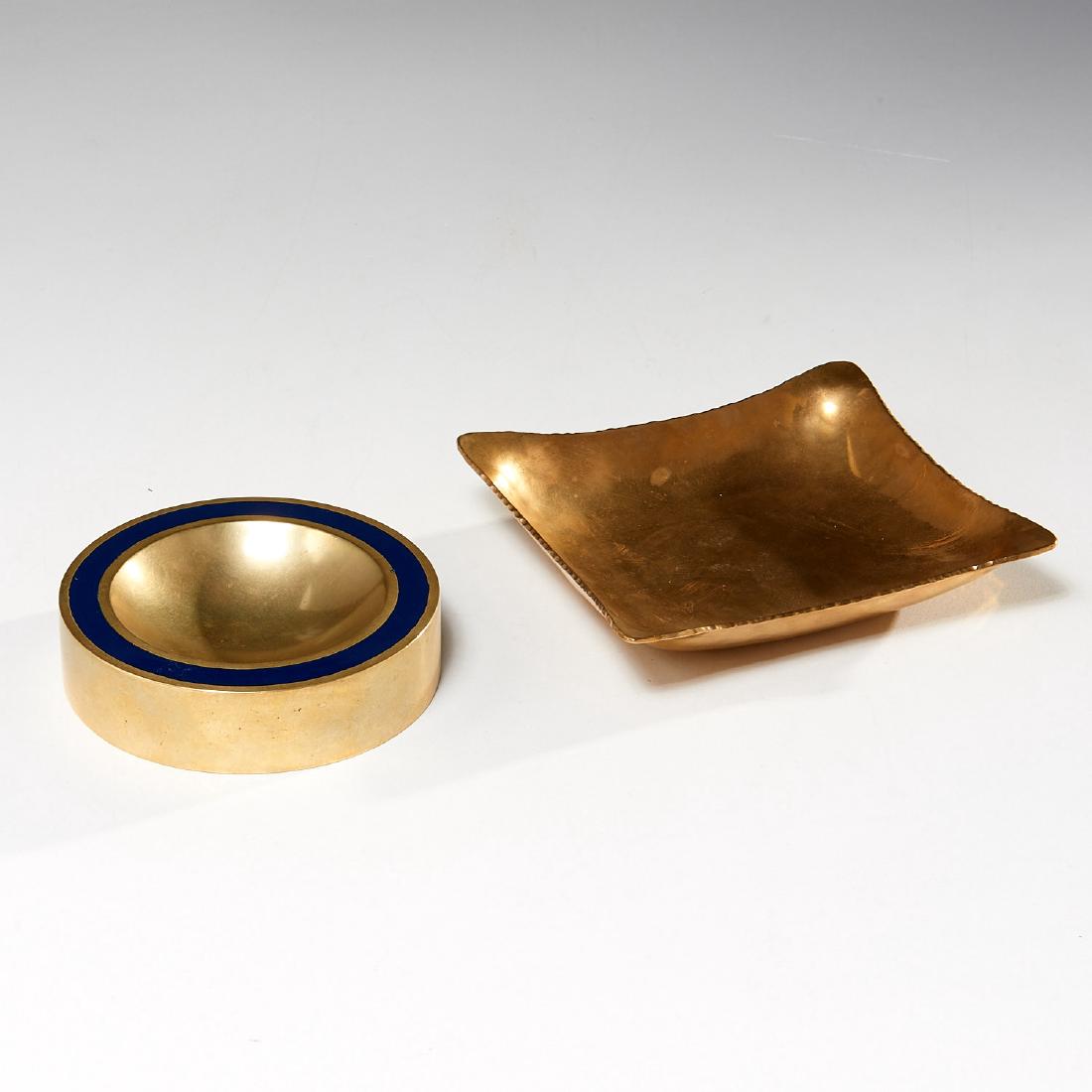 (2) Modernist brass vide poche (1 of 4)