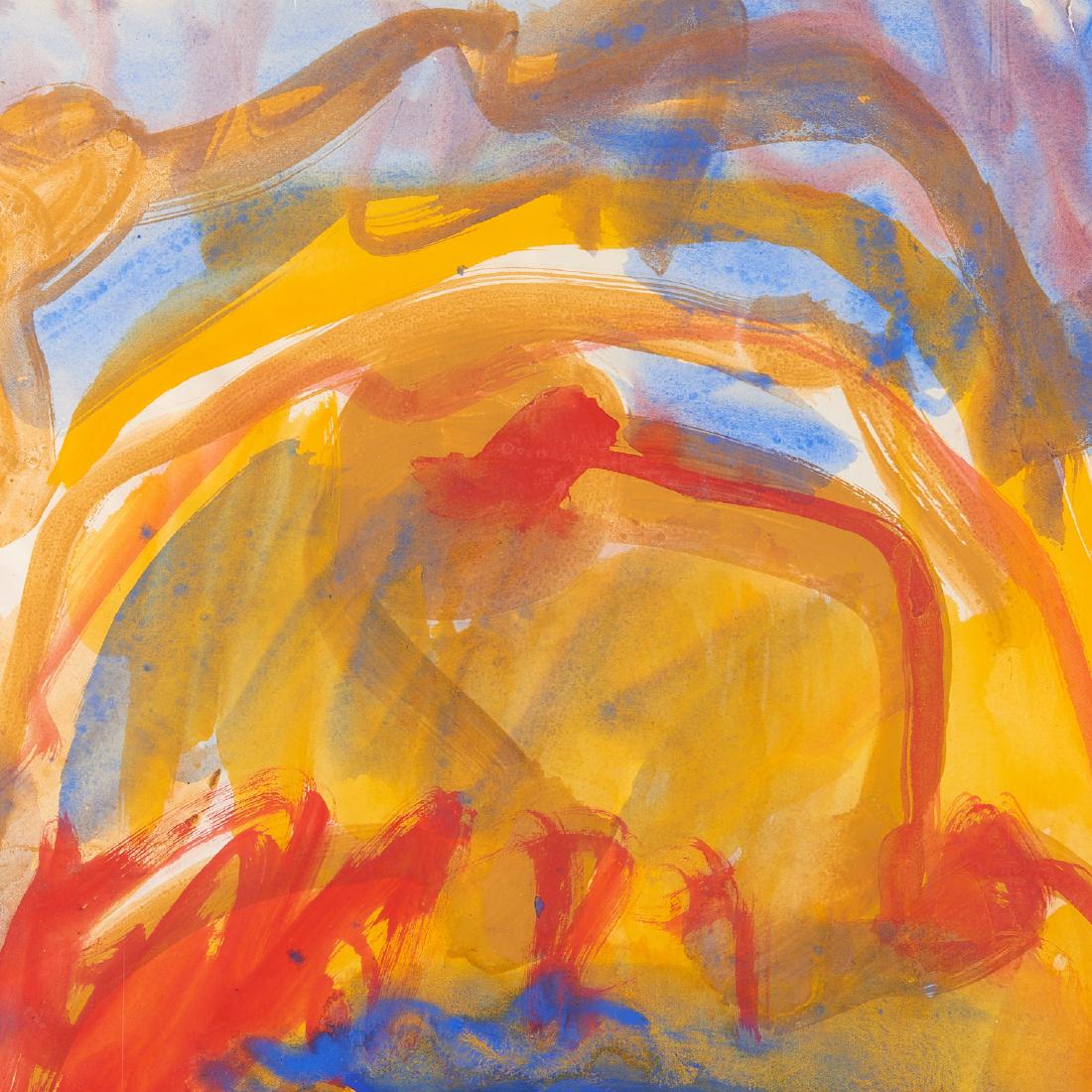 Kimber Smith, painting: Kimber Smith, painting, Kimber Smith (American, 1922-1981), "Villars", 1958, gouache on paper, signed, dated and titled verso, 29"h x 19.5"w (sheet), unframed Provenance: Estate of Rosamond Bernier