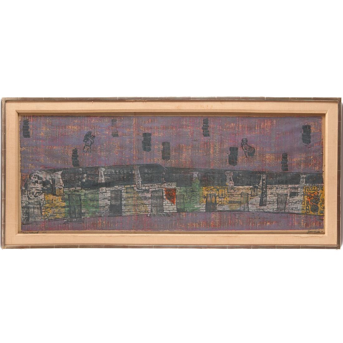 Antonio Frasconi, wood or lino print (1 of 10)