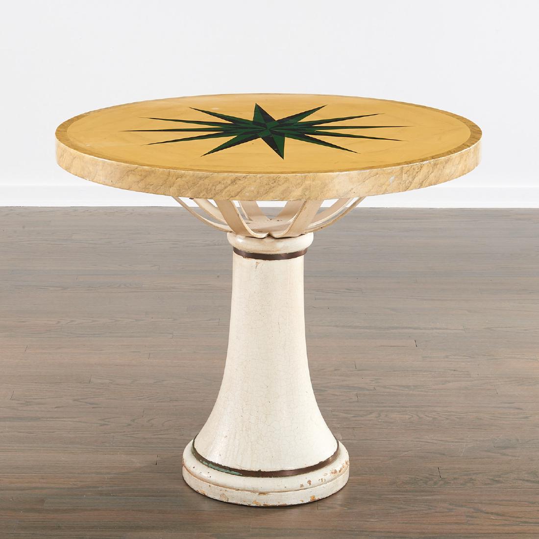 Decorator faux Pietra Dura center table (1 of 7)