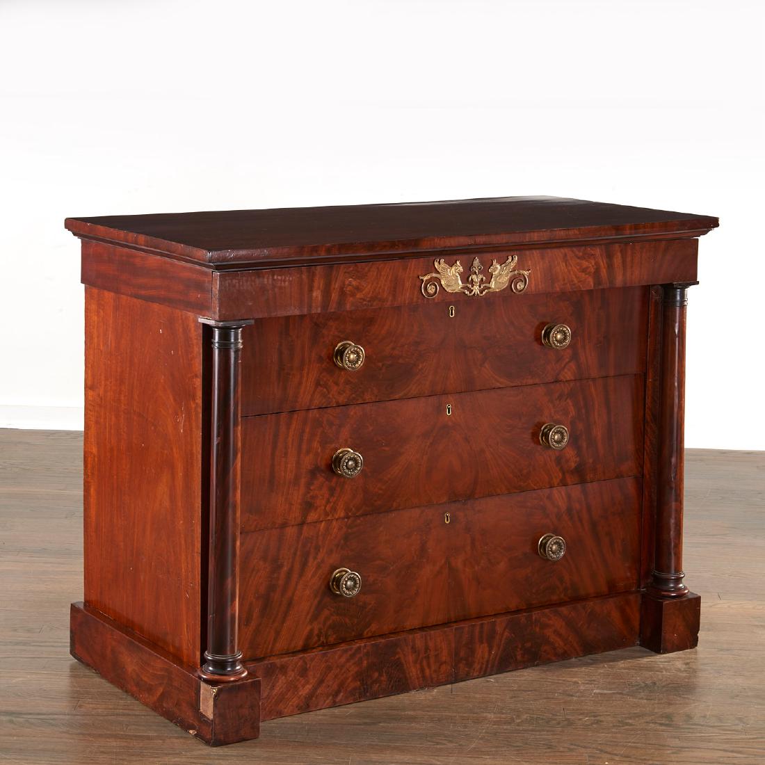 French Empire mahogany commode (1 of 8)