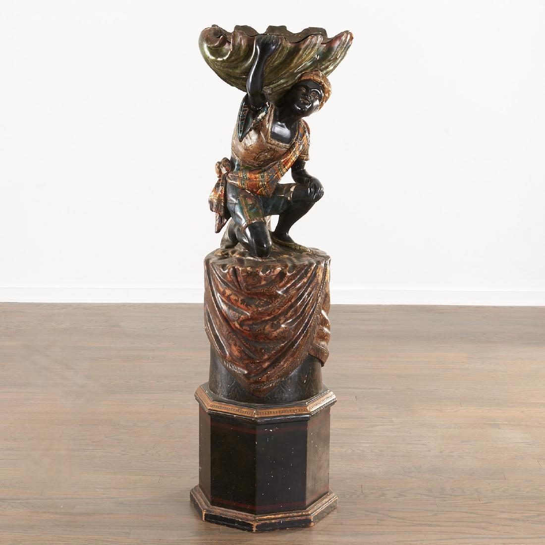 Large Venetian Blackamoor jardiniere/torchiere (1 of 8)