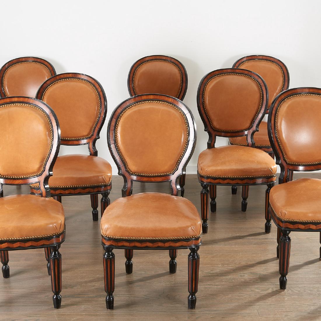 Set (8) Italian Neo-Classical dining chairs (1 of 7)