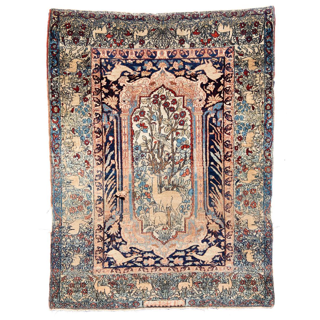 Signed Persian garden rug (1 of 6)