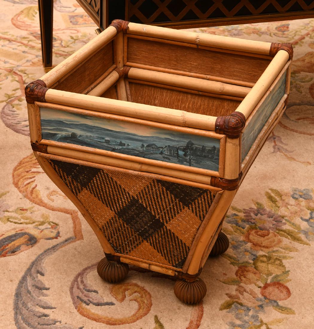 Mackenzie-Childs waste basket (1 of 6)