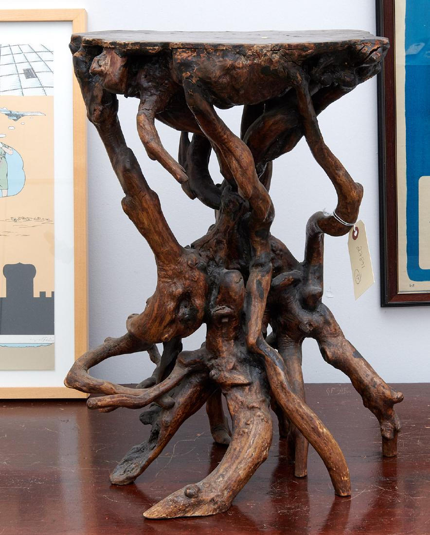 Rustic rootwood occasional table (1 of 8)
