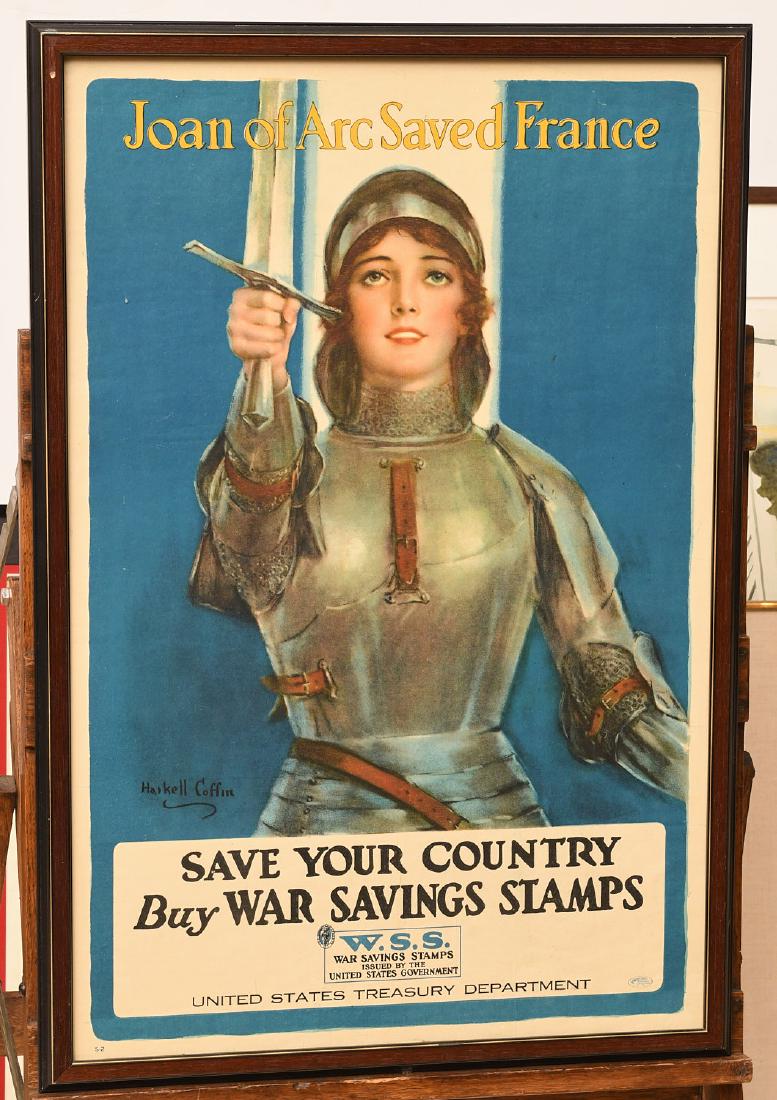 World War I Joan of Arc War Savings Stamps Poster (1 of 7)