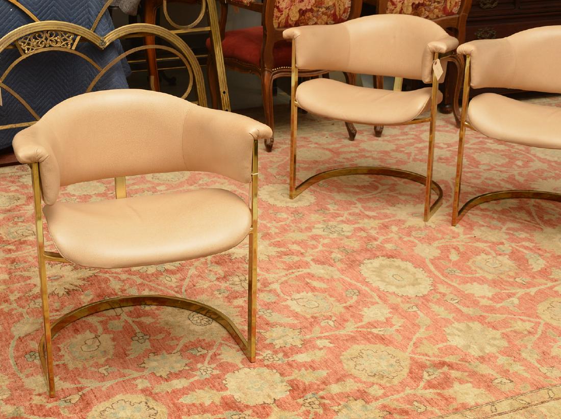 Set (4) Onassis style leather armchairs (1 of 10)