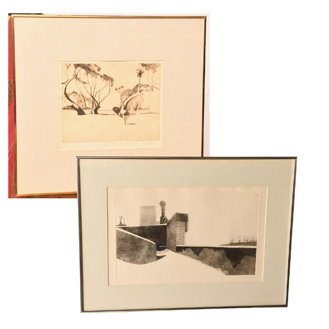 Pearson, (2) etchings (1 of 10)