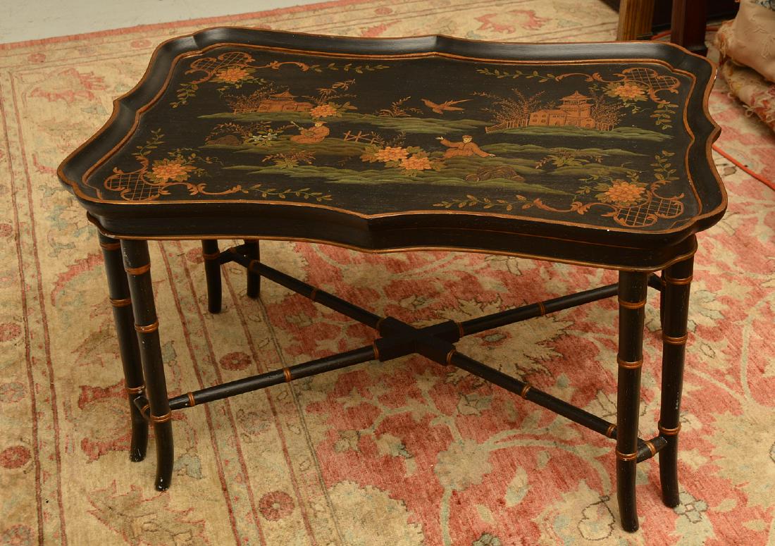 Chinoiserie faux bamboo tray table (1 of 8)