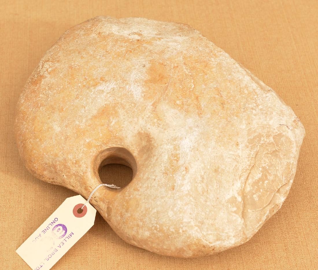 Ancient heavy stone discoidal / mace head (1 of 3)