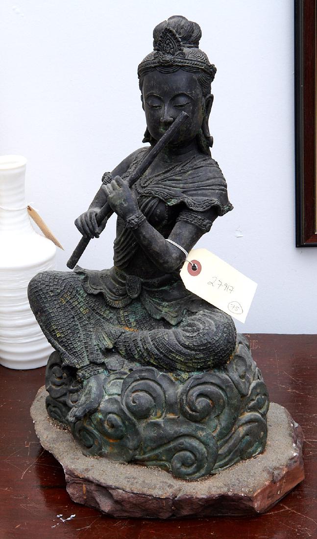 Large Asian seated Guanyin figure (1 of 9)