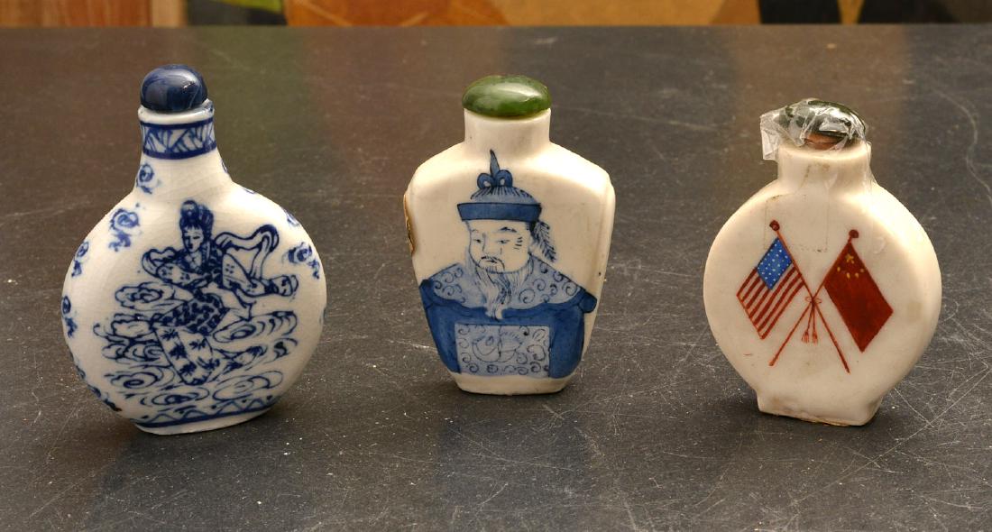 (3) Chinese porcelain snuff bottles (1 of 10)