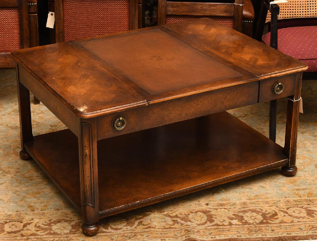 Contemporary fruitwood gaming coffee table (1 of 9)