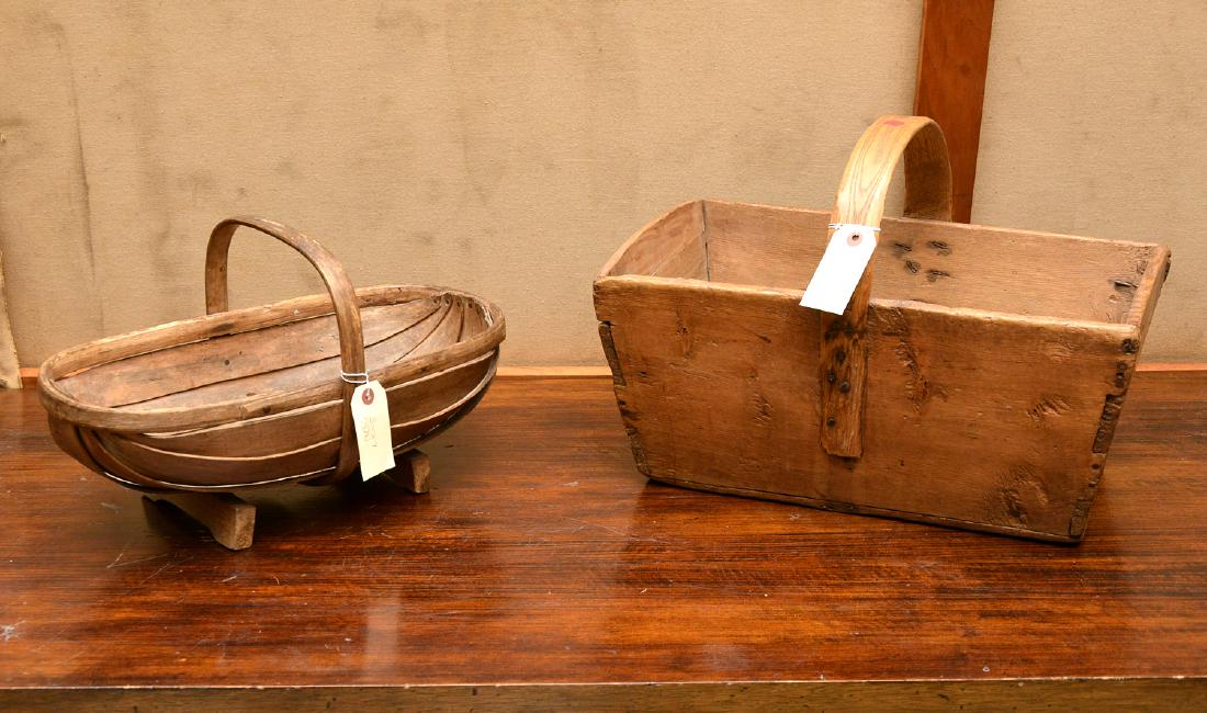 (2) Shaker carved wood carriers (1 of 10)