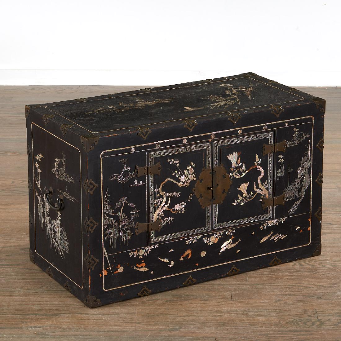 Chinese/Korean mother of pearl inlaid chest