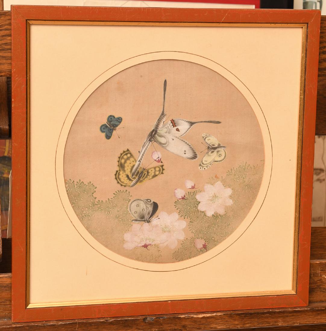 Chinese fan face butterfly painting (1 of 4)