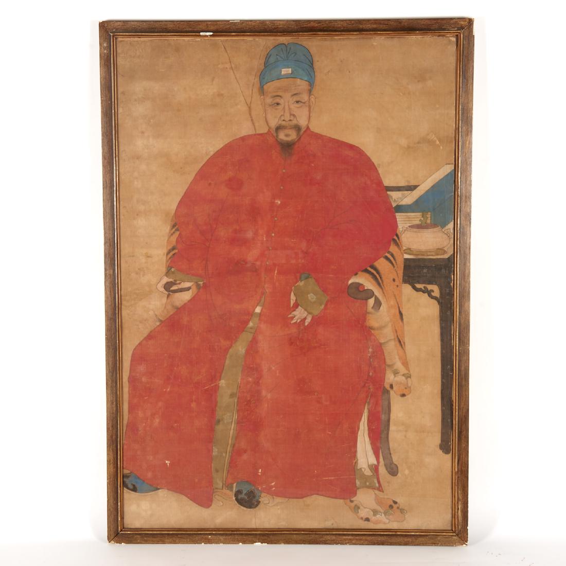 Large antique Chinese or Korean ancestral portrait (1 of 6)