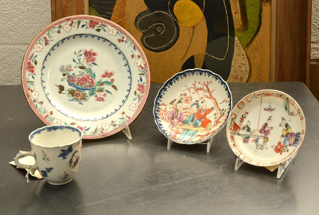 (4) old Chinese porcelains (1 of 10)