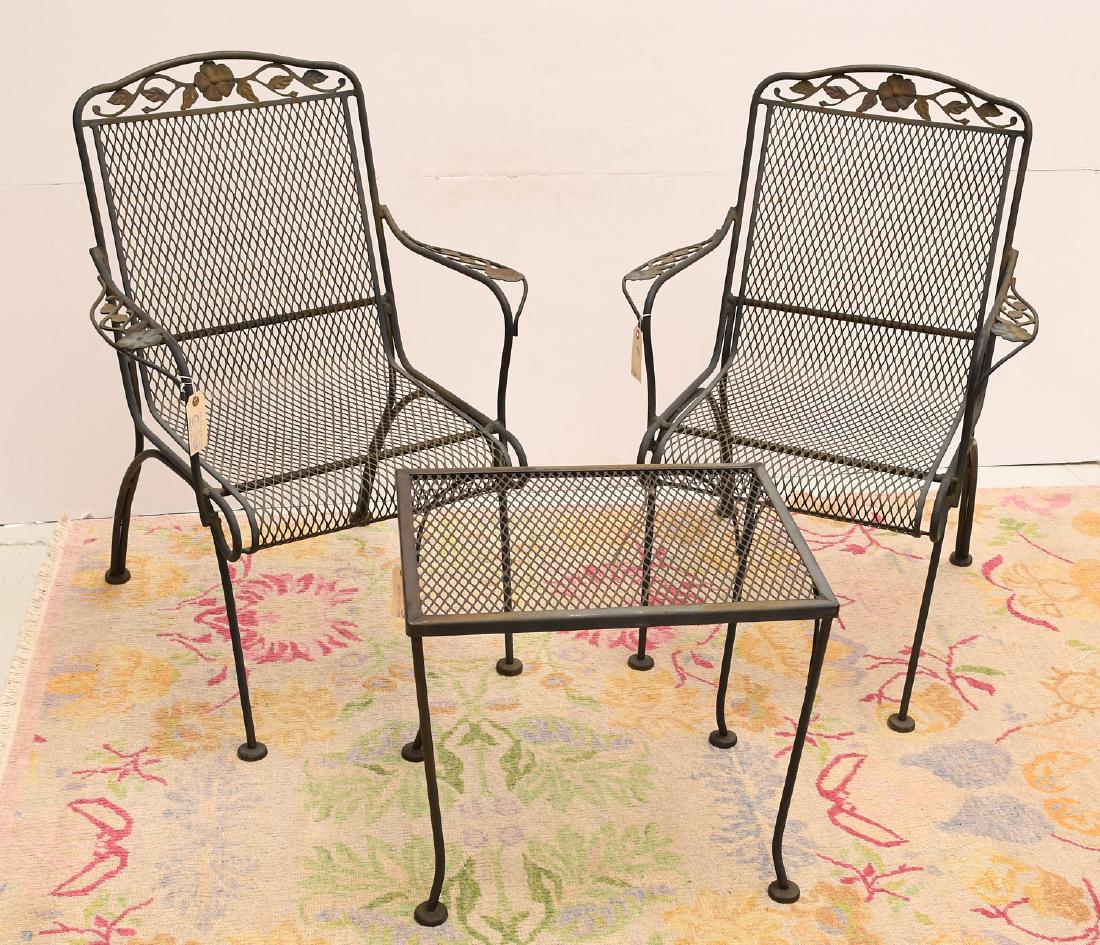 (3) piece vintage wrought garden set (1 of 6)
