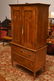 Antique Neo-Classical mahogany linen press