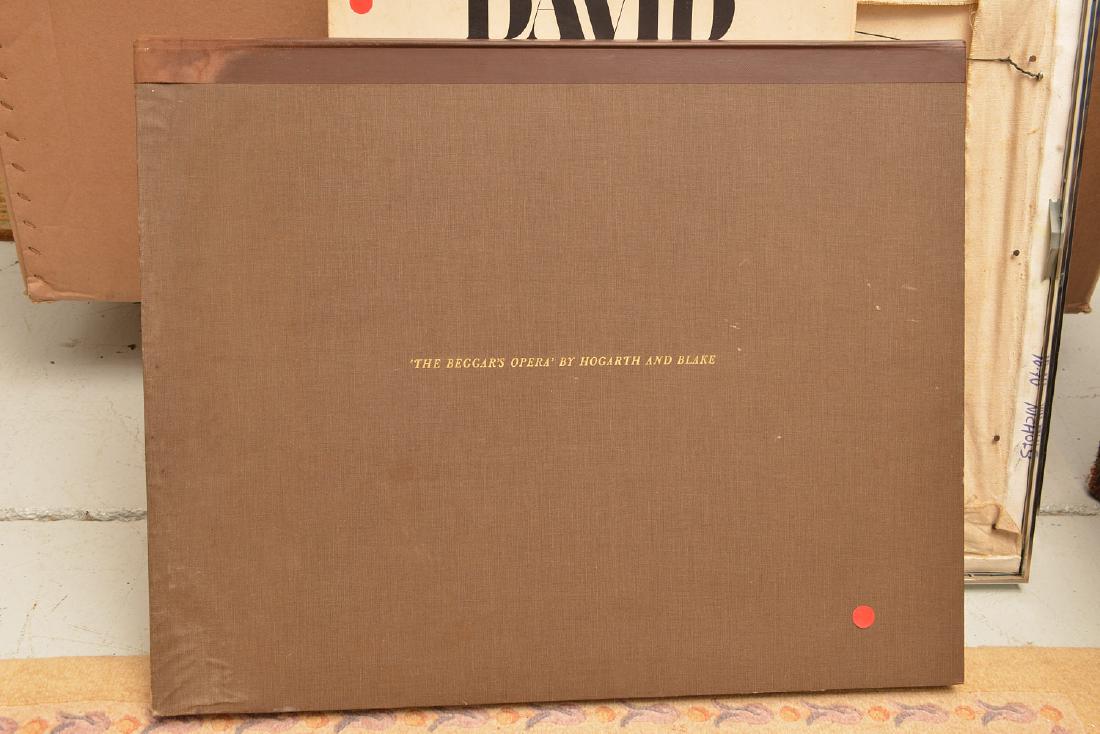 William Hogarth and William Blake, prints: William Hogarth and William Blake, prints, Hogarth and Blake, "The Beggar's Opera", portfolio of etchings, Cambridge: Harvard University Press, 1965, in presentation folio, 21.25"l x 26.75"w