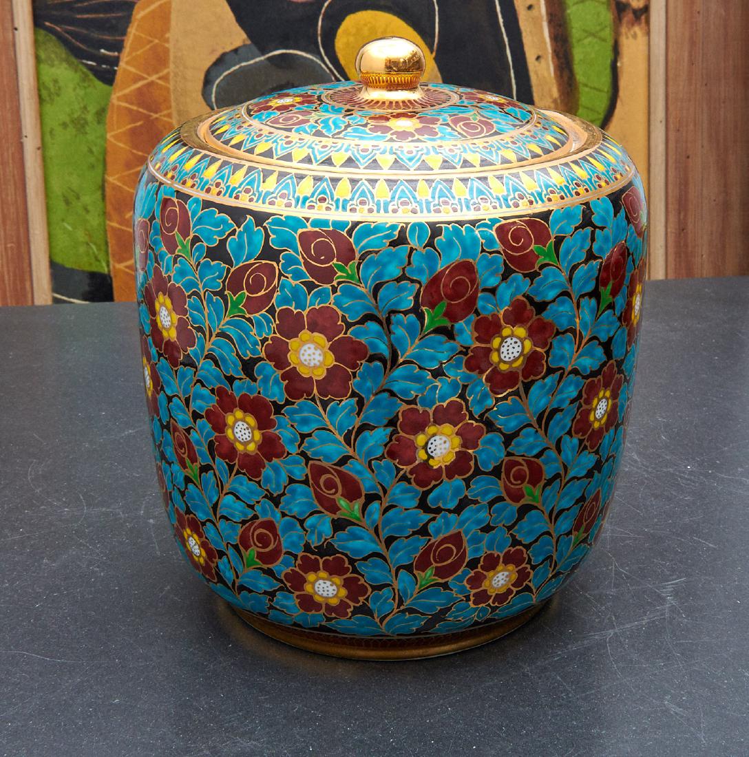 Attractive Vienna style porcelain humidor (1 of 7)