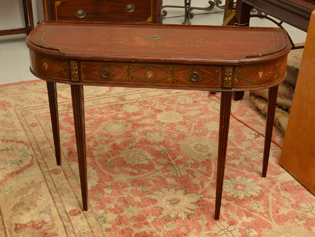 Adam style painted mahogany console (1 of 9)