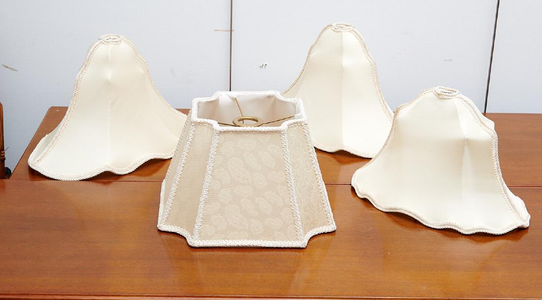 Group (4) vintage silk lamp shades (1 of 10)