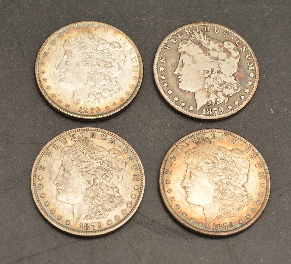 (4) 1879 Morgan silver dollars (1 of 7)