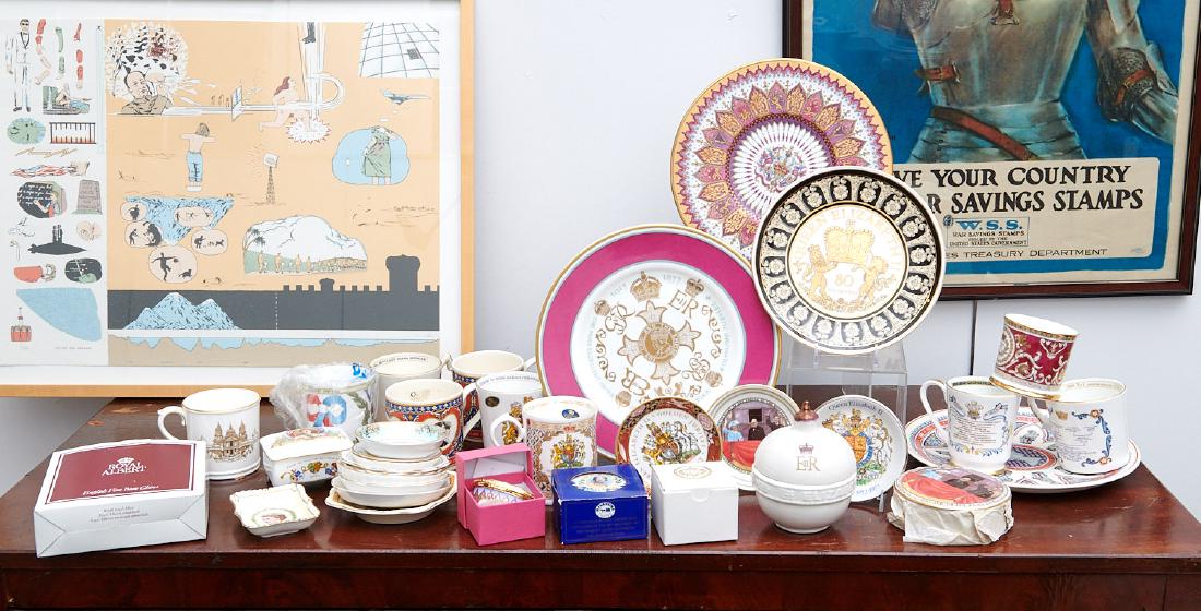 (40+) English Royalty commemorative porcelains (1 of 10)