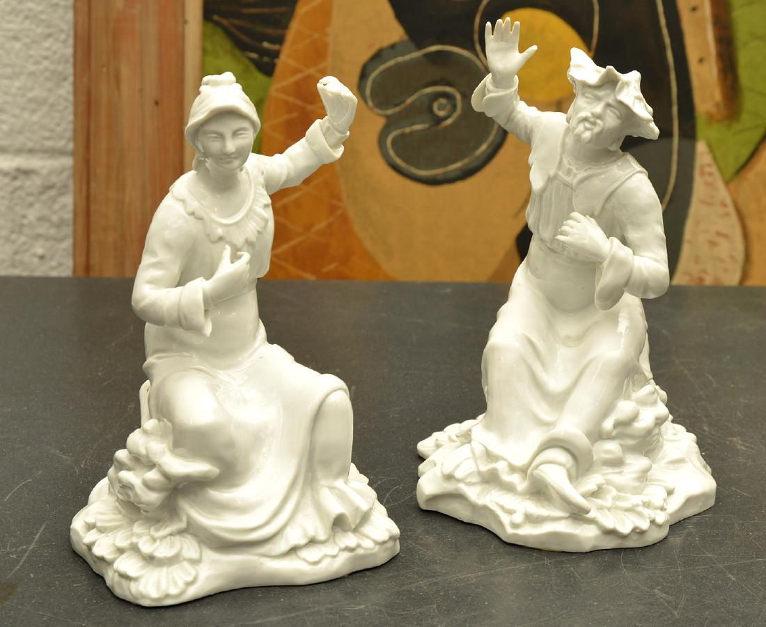 Pair Continental blanc de chine figures (1 of 7)