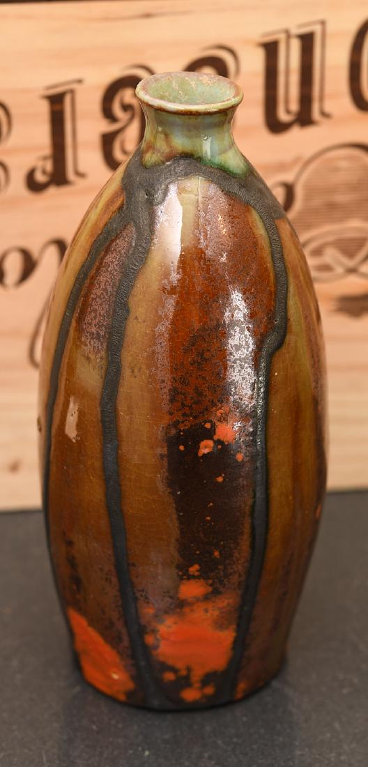 Artist-signed Mid-century studio pottery vase (1 of 4)