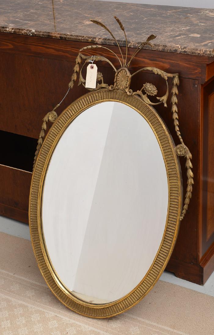 Adams style gilt wood wall mirror (1 of 6)