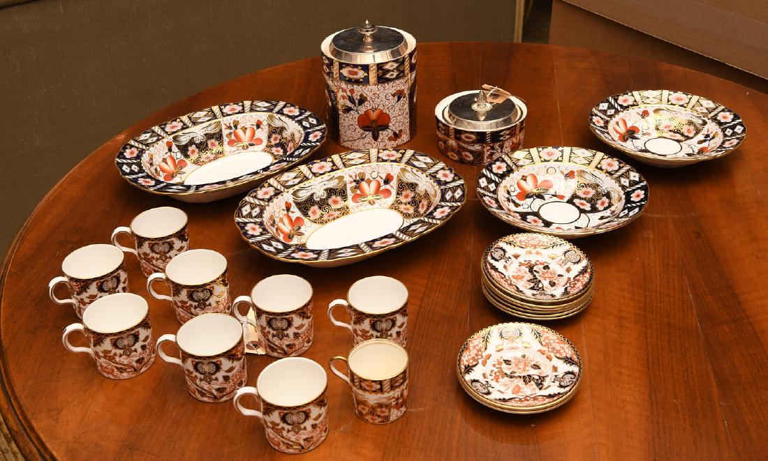 Derby, Davenport, & Aynsley Imari porcelains group (1 of 10)