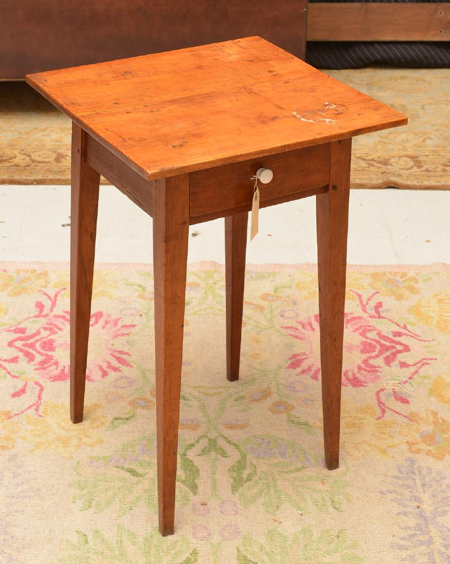 Antique Shaker style pine side table (1 of 5)