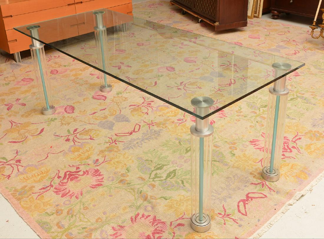 Knoll "Andre" style tubular dining table (1 of 6)