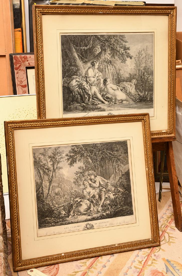 After Boucher, (2) engravings (1 of 8)