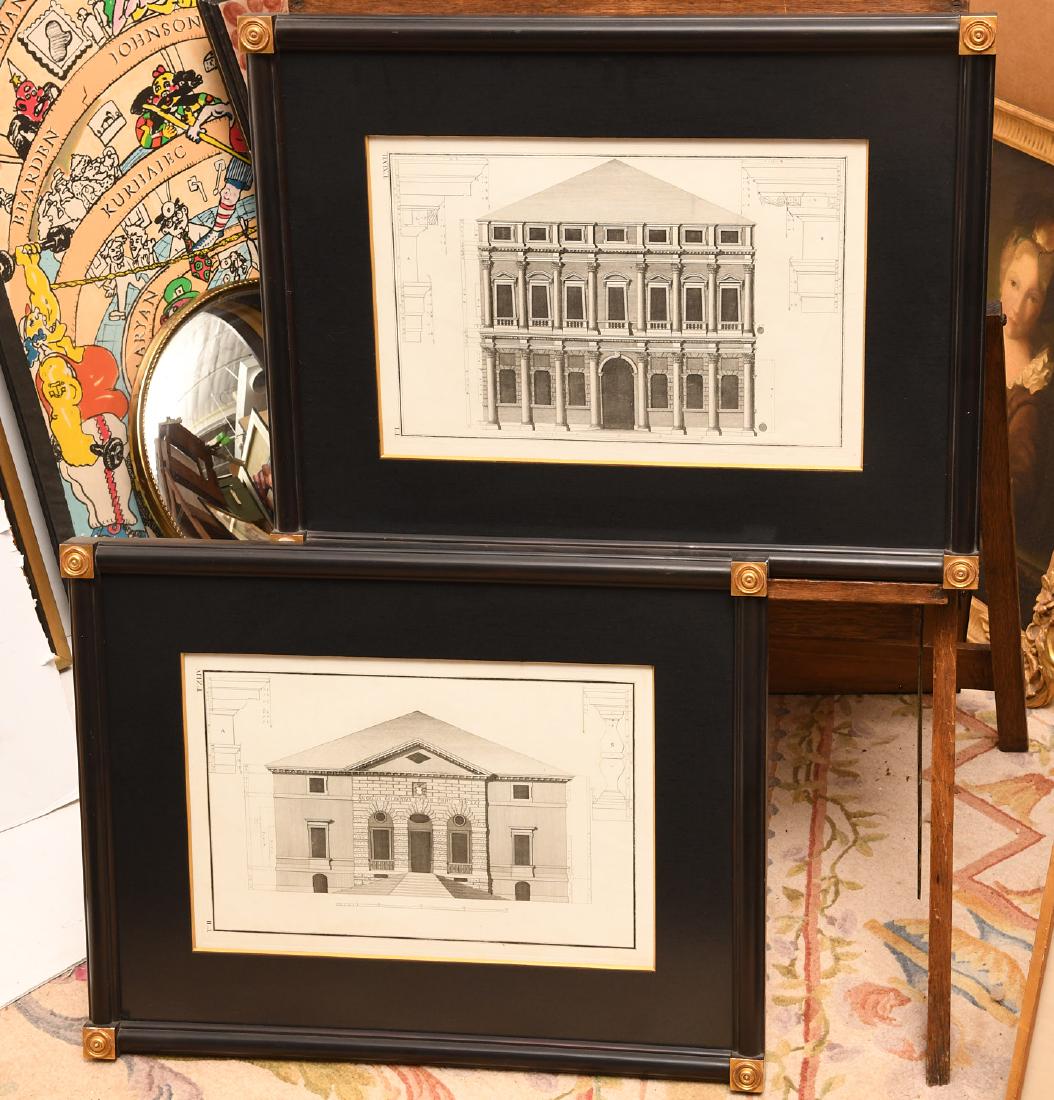 (2) Architectural prints of Palladian villas (1 of 7)