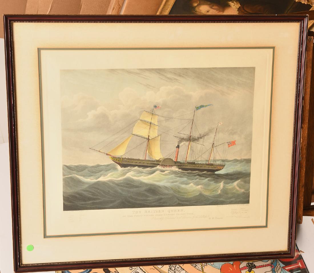 British School, colored engraving (1 of 5)