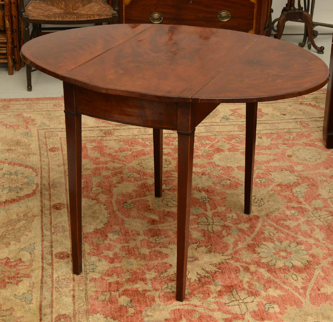 Burled mahogany pembroke table (1 of 8)